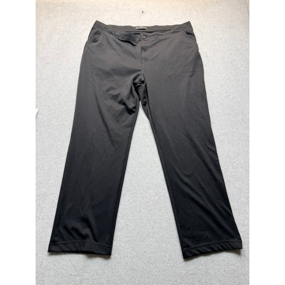 Riders by Lee Black Straight Leg Stretch Pants Womens 20 Professional Office